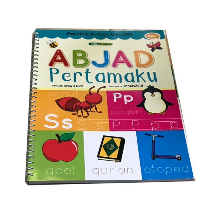 Buku Anak Wipe Clean | Belajar Abjad Huruf ABC Pertamaku A - Z | Balita PAUD TK