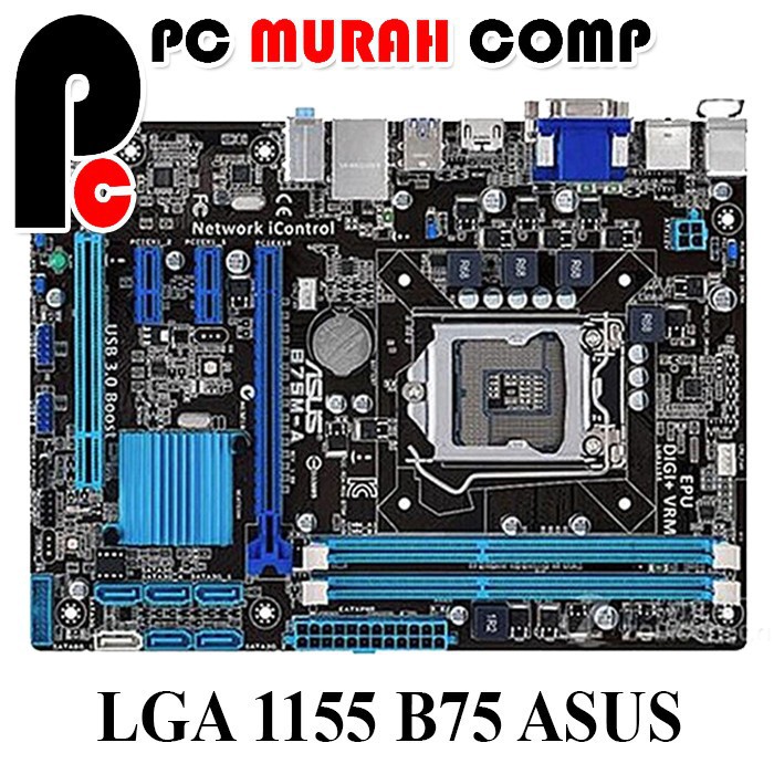 MAINBOARD INTEL SOKET LGA 1155 B75 ASUS USB 3.0 HDMI DDR3