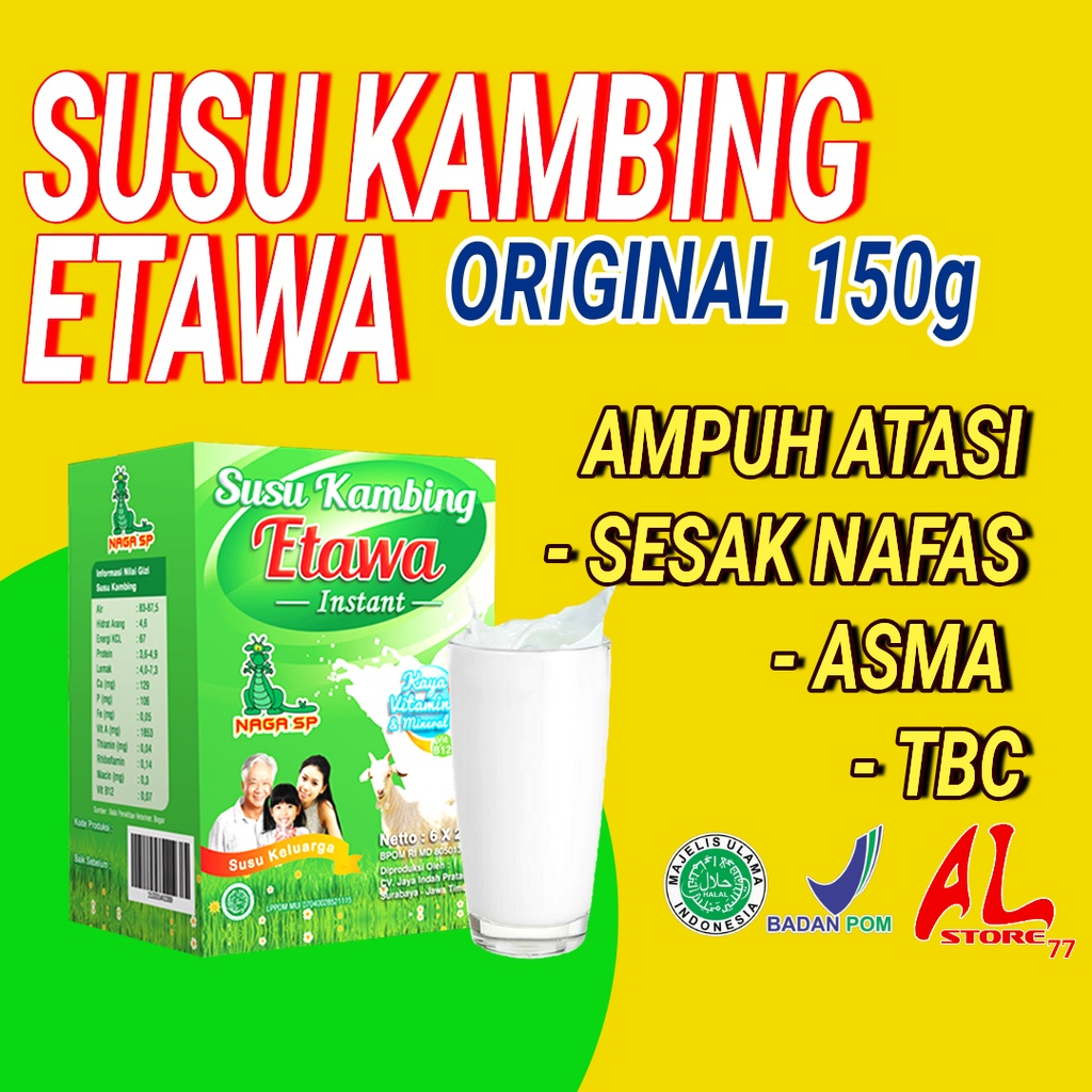 

Susu Kambing Etawa Bubuk Naga SP Ampuh Atasi Sesak Nafas BPOM