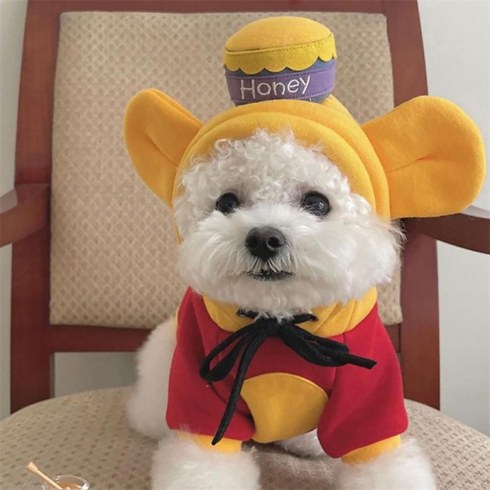 Timekey Kostum Winnie the Pooh Untuk Anjing Peliharaan G4N5