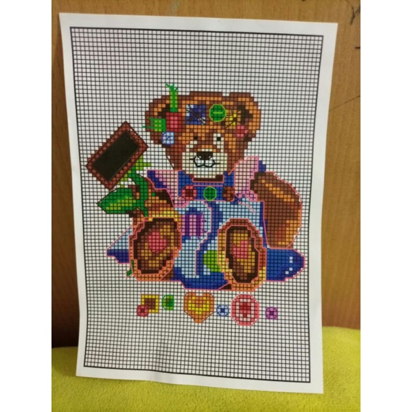 Alat Sulam Kristik Strimin Cross Stitch Merajut isi 2 Paket DIY Lengkap Diskon Sale