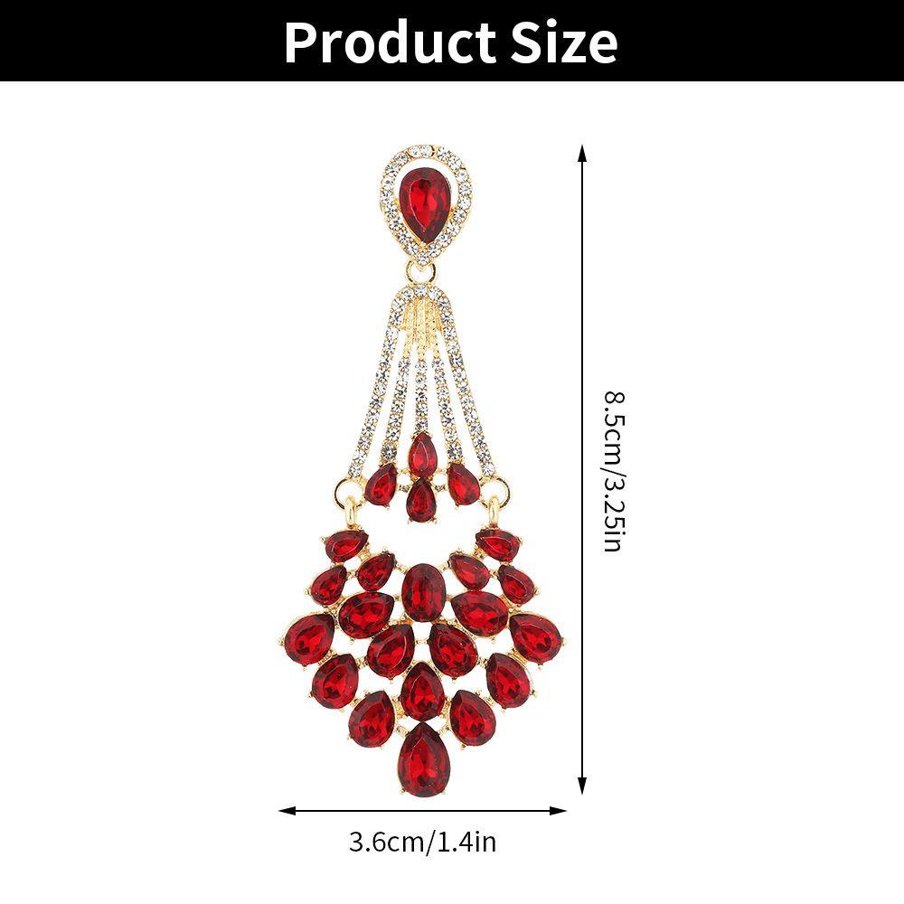 Anting LILY Gaya Vintage Tetesan Air Liontin Fashion Perhiasan Ear Studs