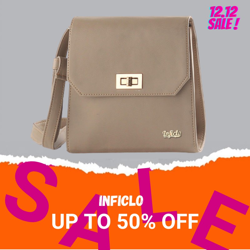 INFICLO Tas Selempang Mini Wanita Tas Selempang Hp Tas Terlaris Wanita Tas Selempang Wanita Import Tas Selempang Wanita Motif  Polos Warna Coklat Muda