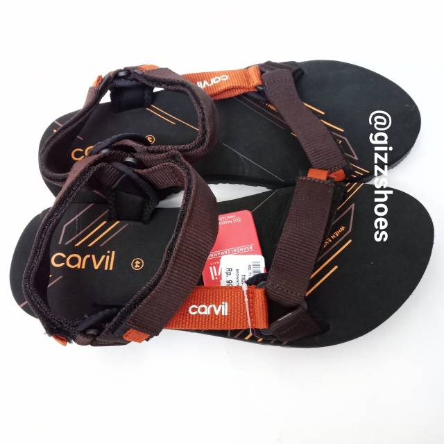 Sandal Gunung Pria Cowok Laki laki Carvil Tidar Coklat Sandal Gunung Pria Cowok Laki laki Carvil Tidar Coklat