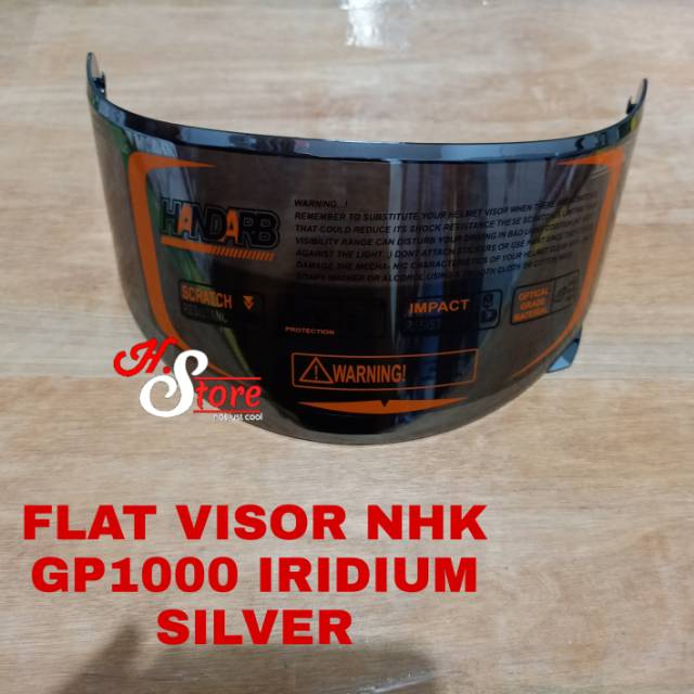 Kaca Flat Visor NHK GP1000 , GP Tech , GP PRO NON RING LS2 ROCKIE