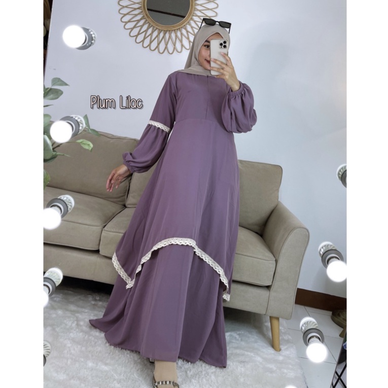 Gamis Malaysia Renda Model Terbaru