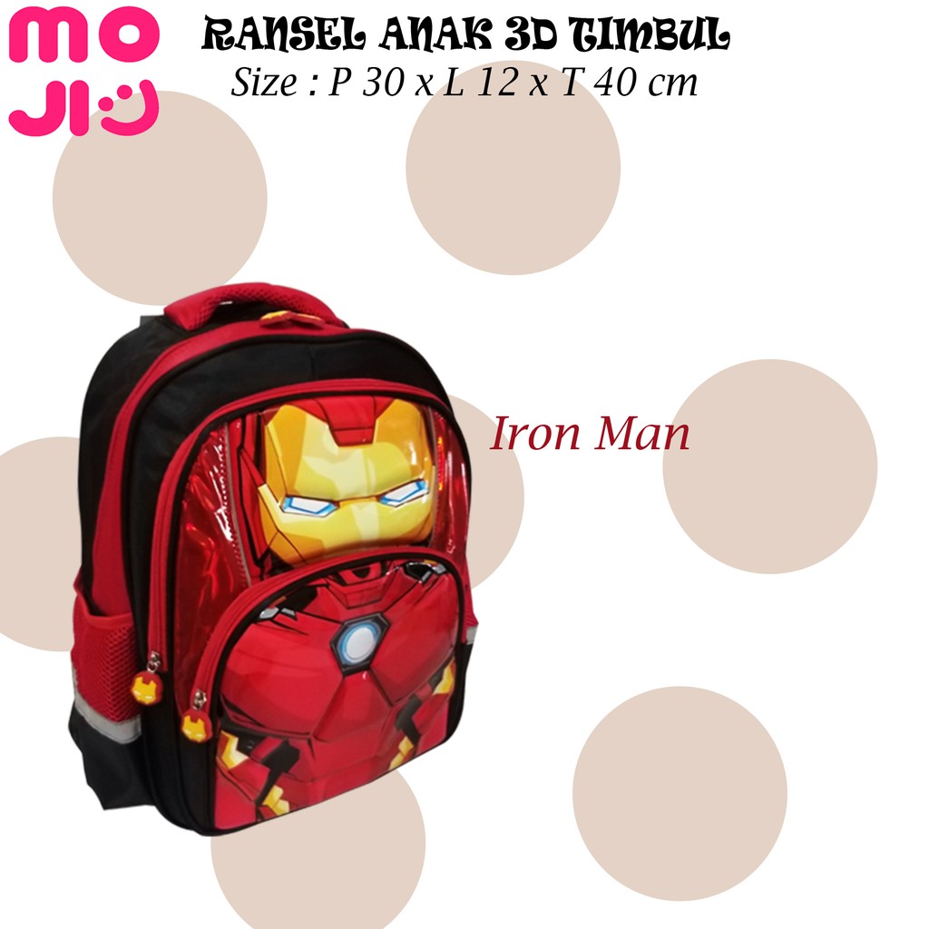 Tas Ransel Anak - Ransel Sekolah Emboss J-6688 Import