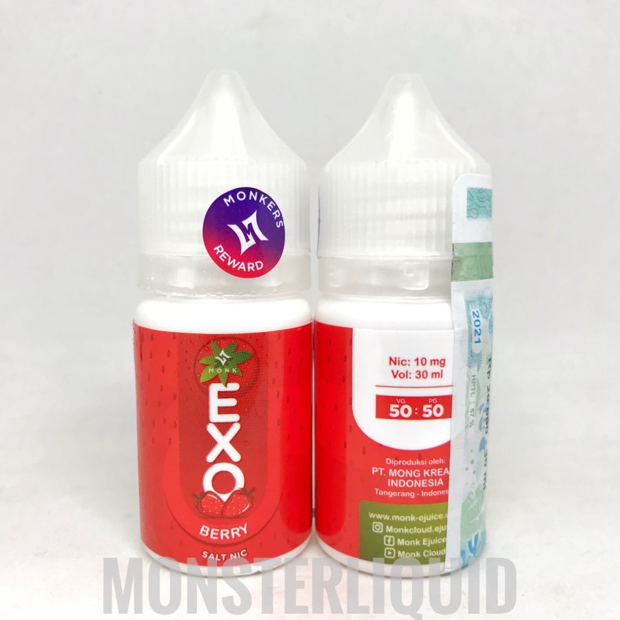 EXOTIC SALT BERRY STRAWBERRY EXO BERRY BY MONK CLOUD 10MG 30ML