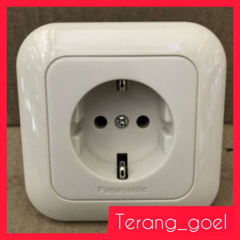 Stop kontak Panasonic Tanam Non CP / Colokan Engkel ( Tunggal ) /Single Socket  WEJ 1131-7 Panasonic