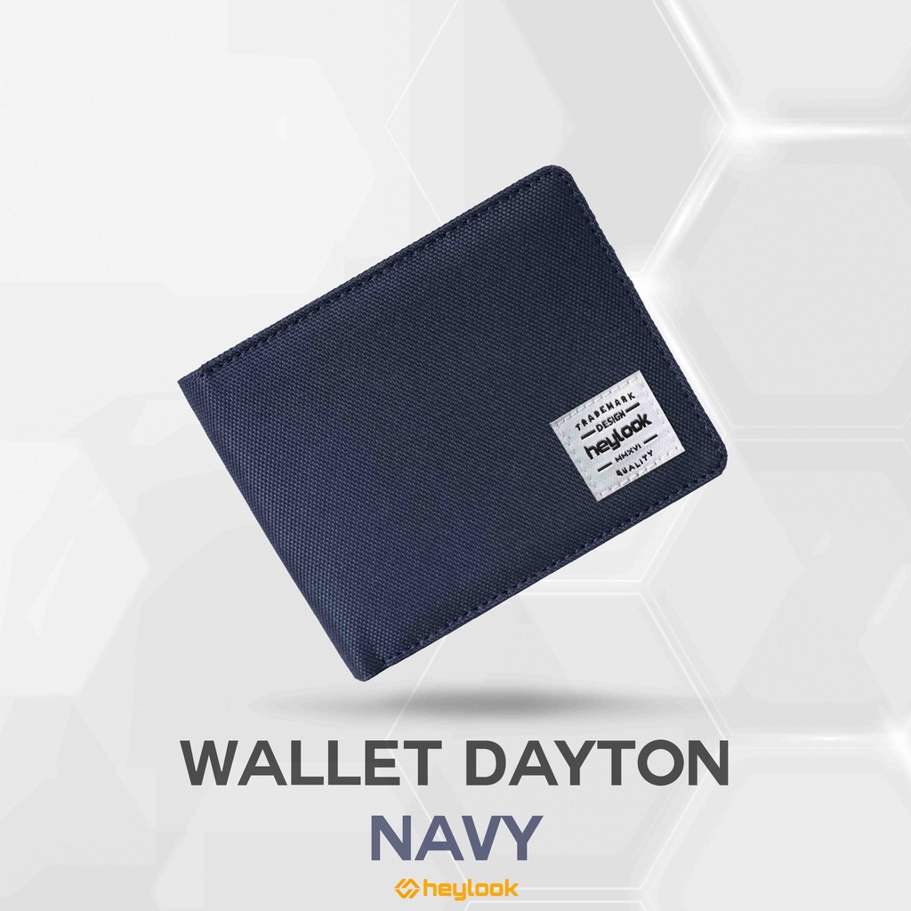 HEYLOOK Official - Dompet Pria Pendek Dayton Dompet Cordura Lipat Premium Pria Distro-NAVY