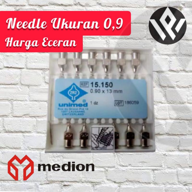 Jarum Needle Socorex Swiss ukuran 0.9x13 mm
