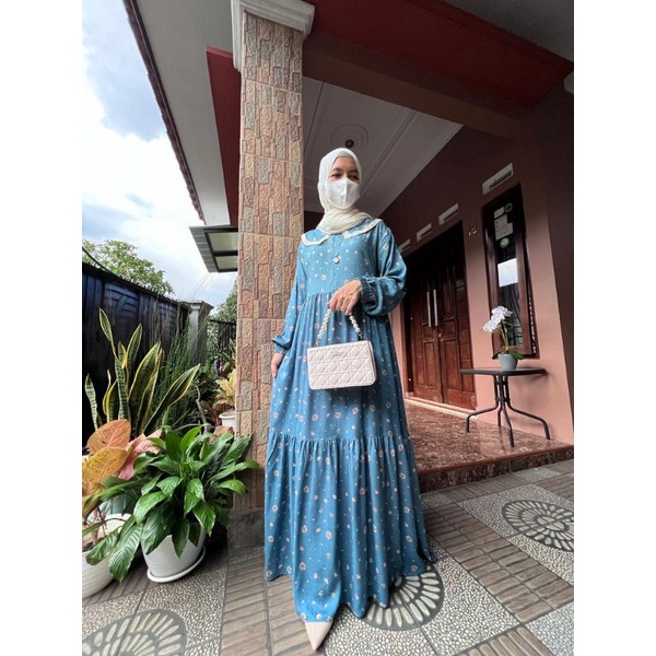 Dress Gamis Busui Rayon Premium Gamis Simple Elegan Remaja Terbaru 2022