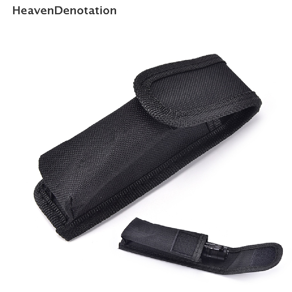 [HeavenDenotation] Outdoor black nylon Flashlight Pouch Flashlight Holster Torch Pouch Waist Belt