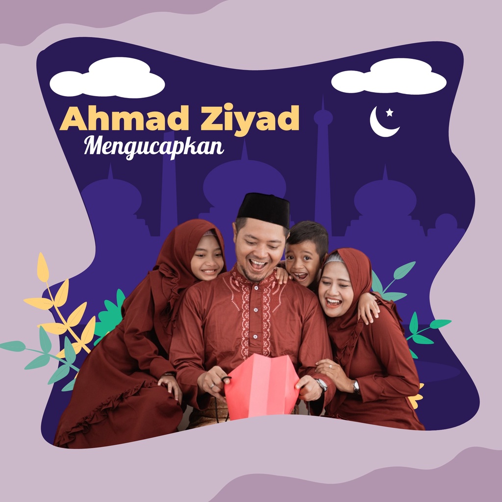 Video Ucapan Puasa dan Lebaran Idul Fitri 2022 1443H Tipe LQ-6