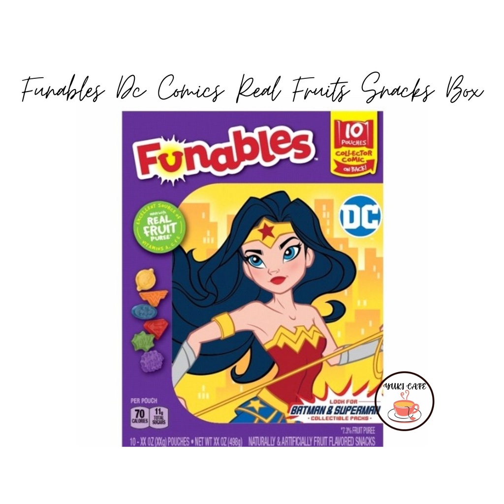 

PERMEN - FUNABLES DC COMICS REAL FRUITS SNACKS BOX