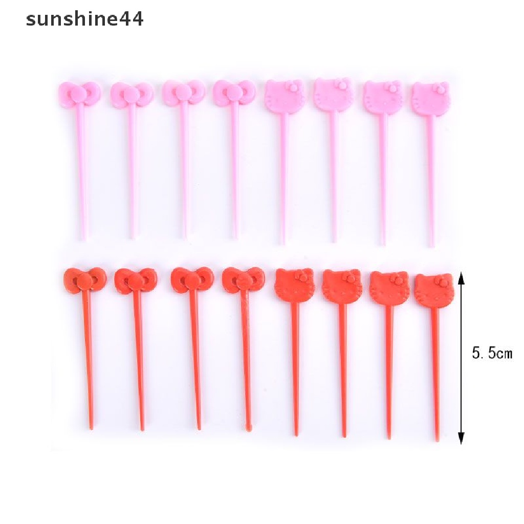 Sunshine Tusuk Gigi Buah / Snack / Dessert Desain Kartun Lucu Untuk Anak