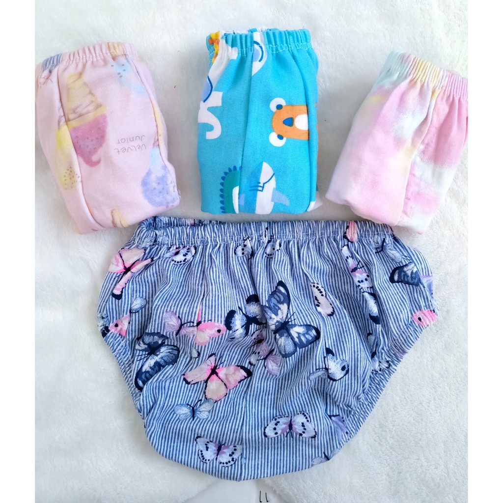 Paket 4pcs Libby Celana Dalam Anak - Bahan Sisa Kain Libby Velvet