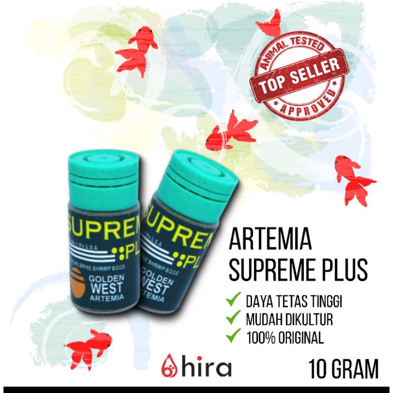 Artemia Supreme Plus 10 gram Pakan Burayak Cupang