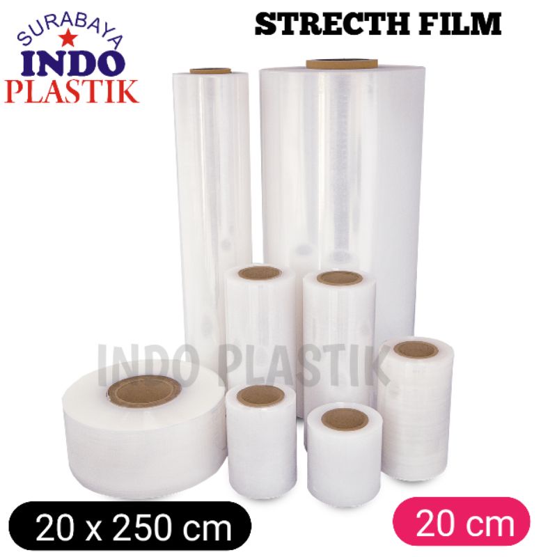 

PLASTIK STRETCH 20cm x 250 meter strech film shrink segel wrap