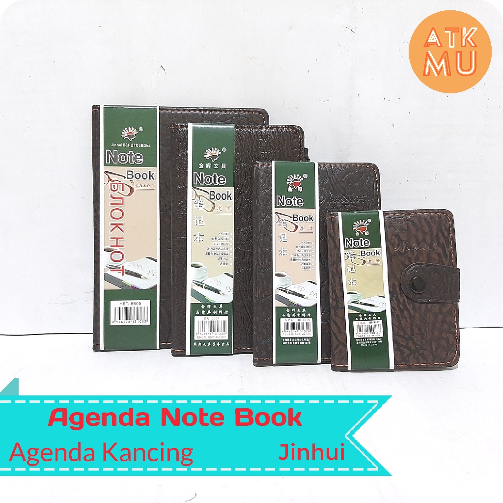 

Agenda Pocket Note Book Kancing Buku Catatan Jinhui