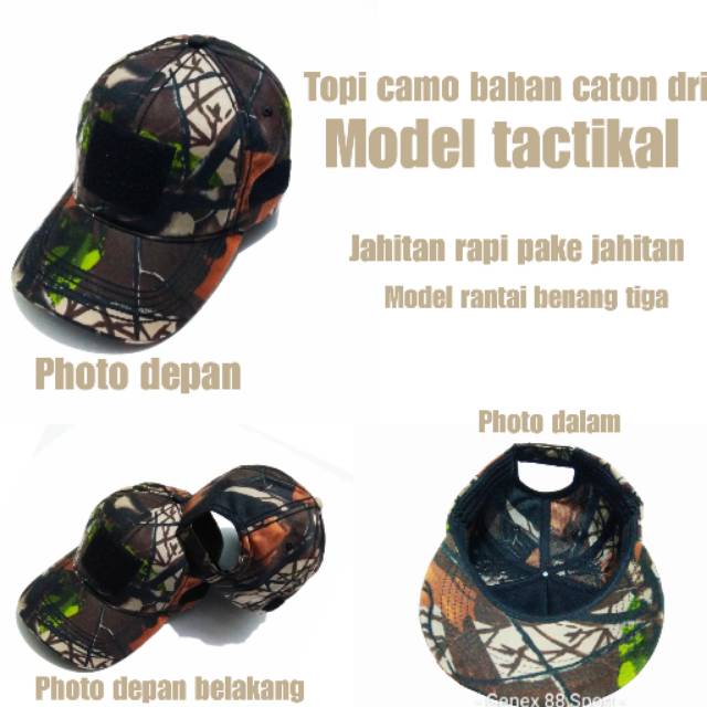 RB COD(BAYAR DITEMPAT) Topi Taktikal Camo Perbakin Katun