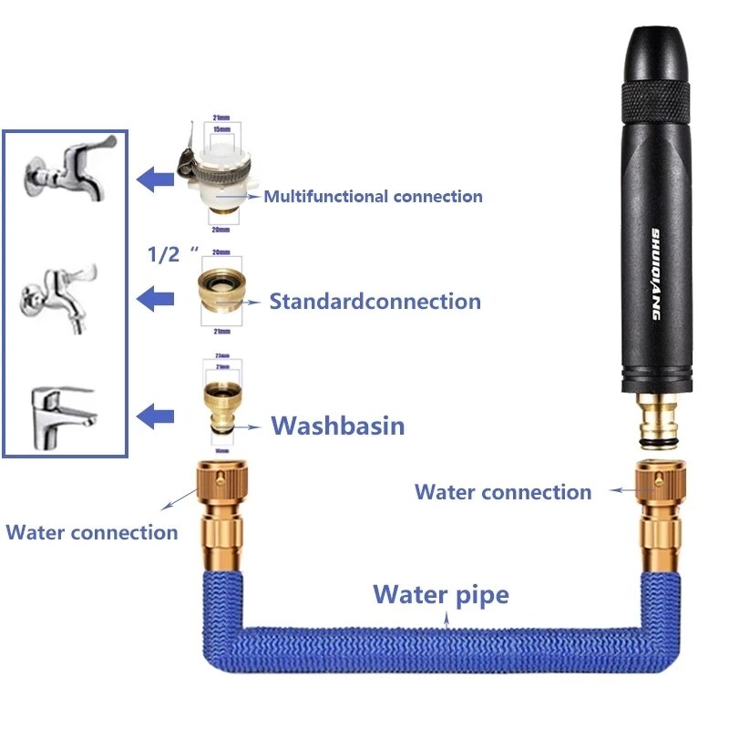 Semprotan Air Kuningan - Semprotan Pistol Air - Nozzle Spray Hose Water Gun