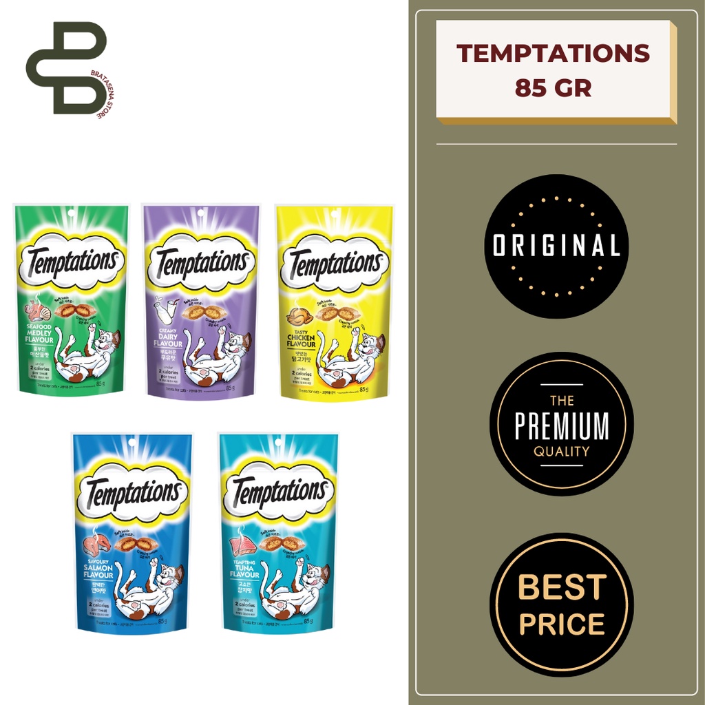 TEMPTATIONS SNACK KUCING 75GR