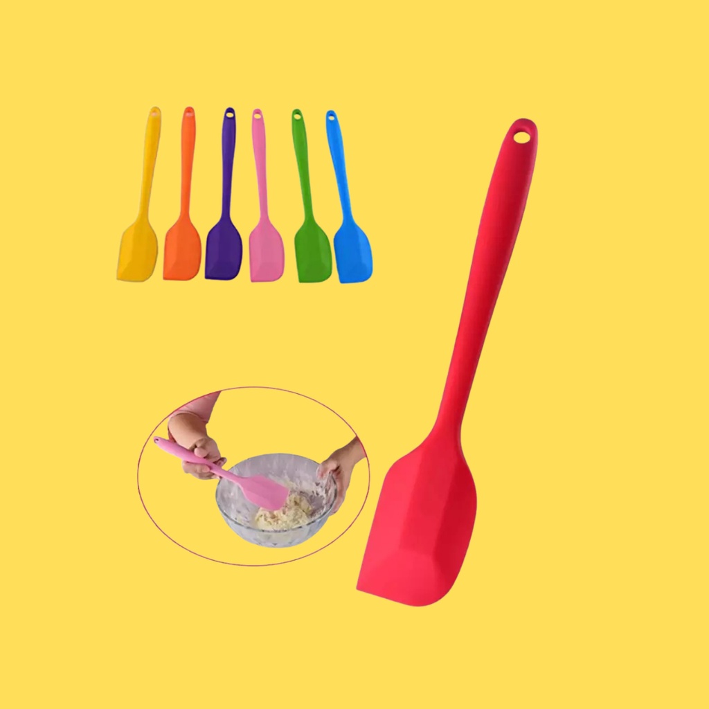 Spatula Silikon Silicone Untuk Memasak Pencampuran Mentega Multifungsi