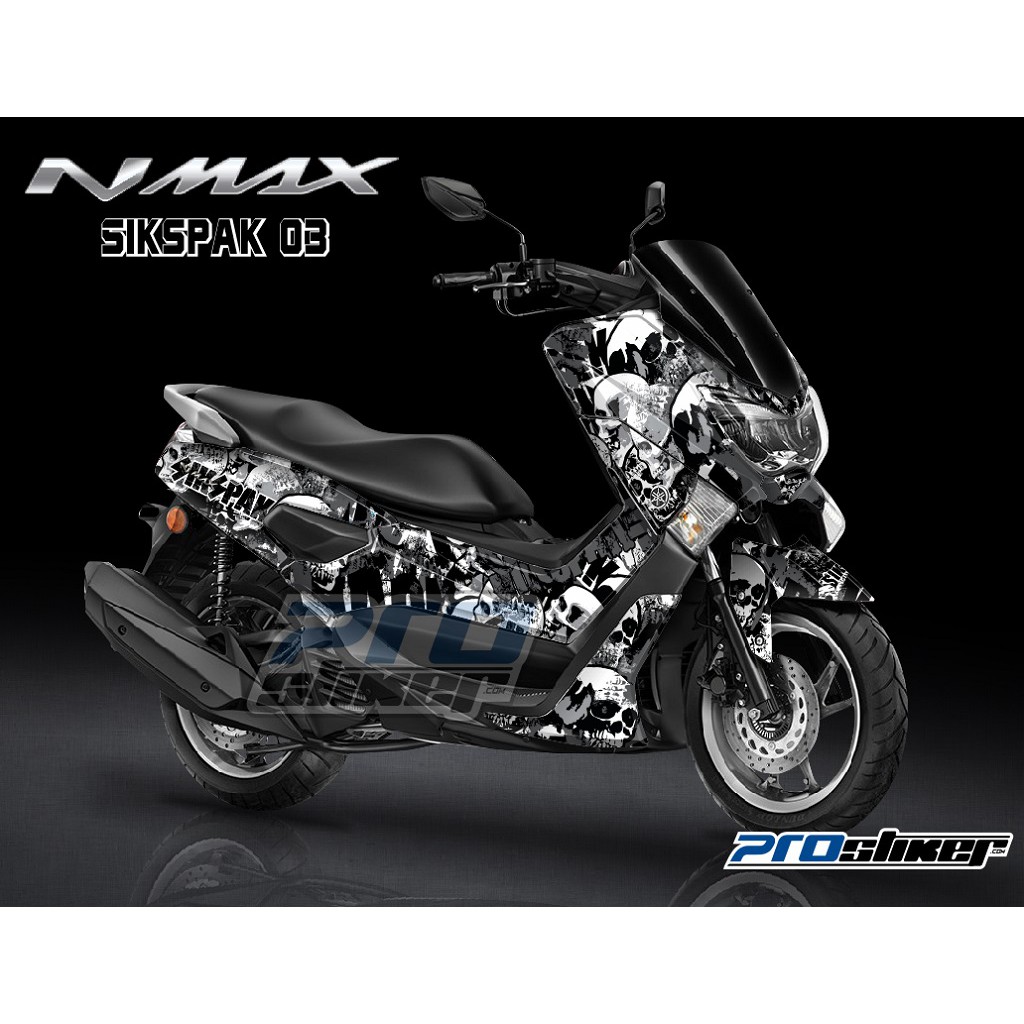 Decal Striping Nmax Modif Gambar Tengkorak Sikspak Keren Full Body