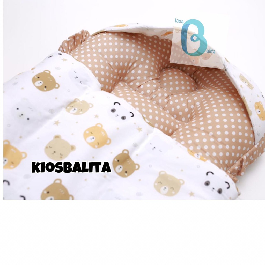 KASUR BAYI SLEEPINGBAG SELIMUT BAYI TOPI / SLEEPING BAG RESLETING KASUR BAYI TERMURAH