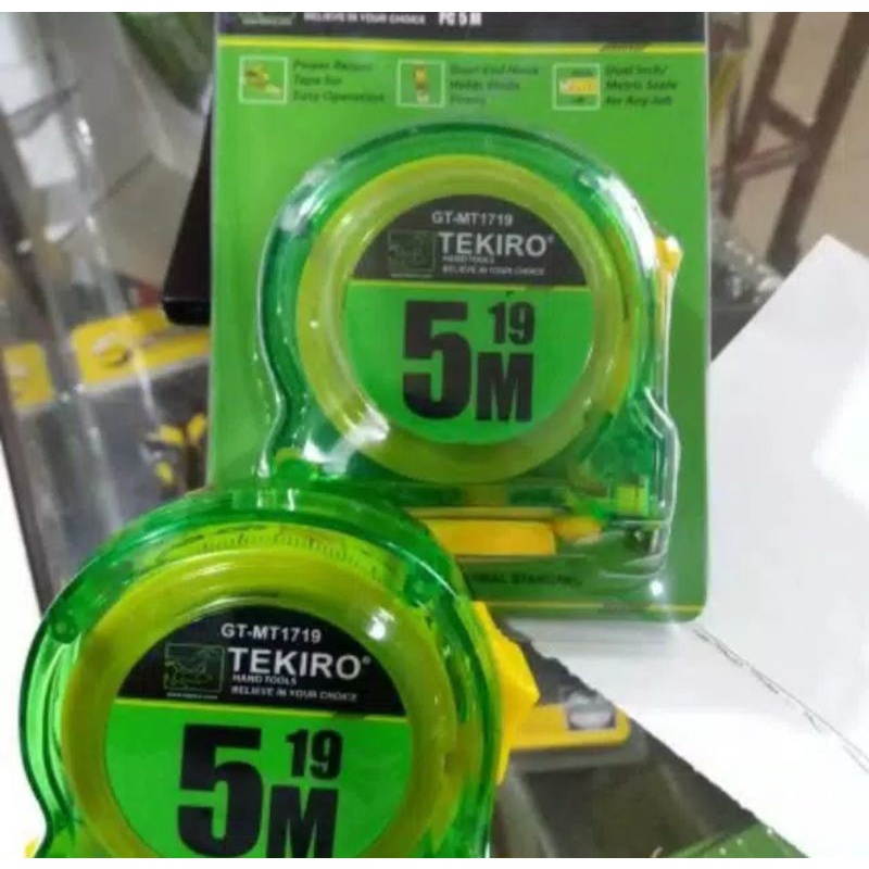 Tekiro Meteran Transparan 5 Meter