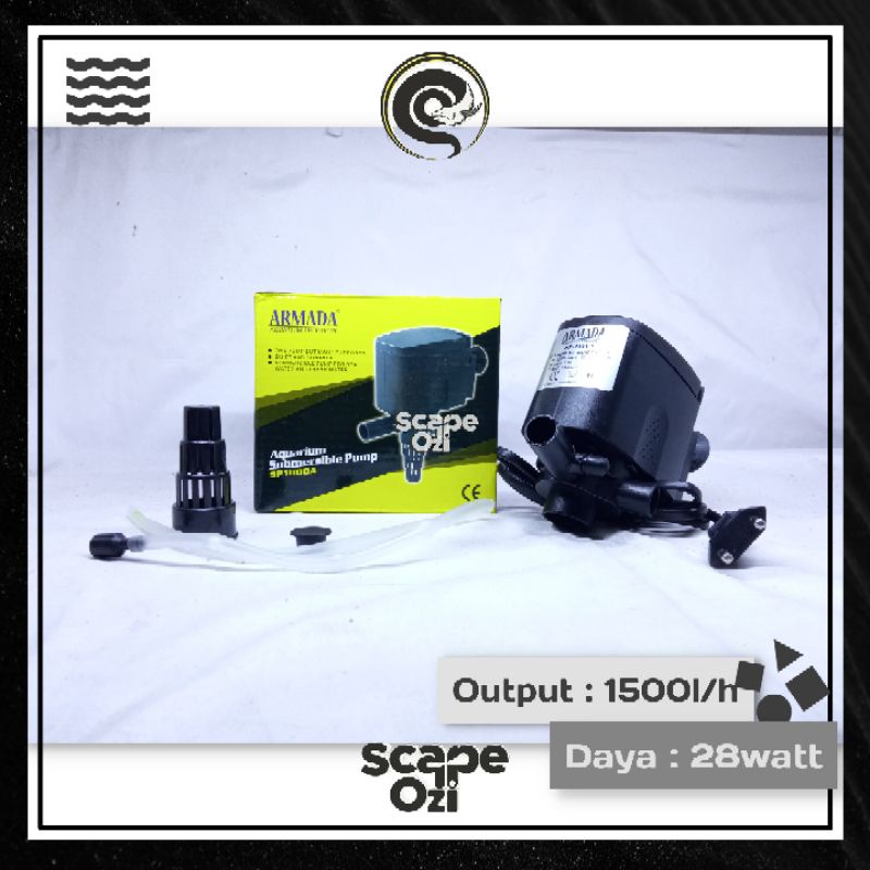 Pompa Celup Aquarium ARMADA SP 1800A / PH1800 / Sirkulasi Termurah
