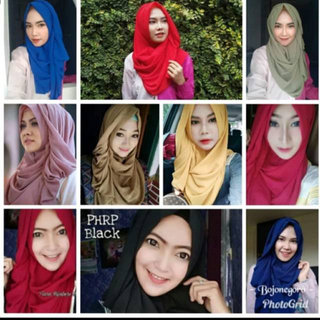 PHRP // Hijab Ratu Plain // Tiara hijabers | Shopee Indonesia