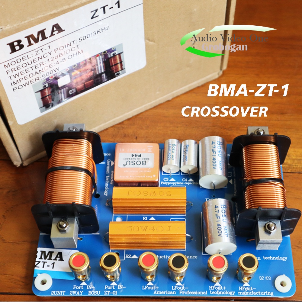 Crossover BMA ZT-1 Original Panel Crosover Pasif 2 Way Power 500 Watt