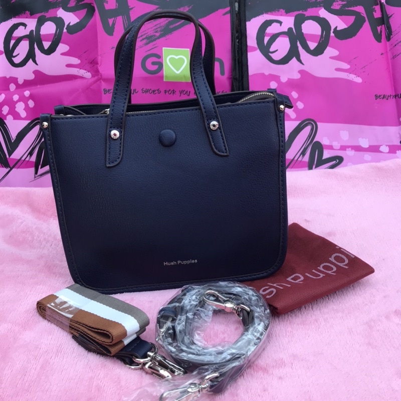 hush puppies Portia satchel new navy S
