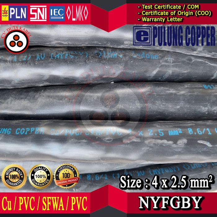 Kabel NYFGBY 4x2,5 mm2 PULUNG /4 x 2,5 mm2/4x2.5mm2/4x2.5 mm2/4 x 2.5