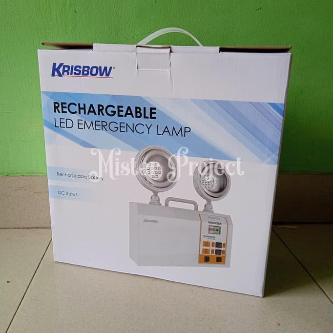 Lampu Darurat Twin Spot Krisbow / Lampu Darurat Krisbow Terlaris