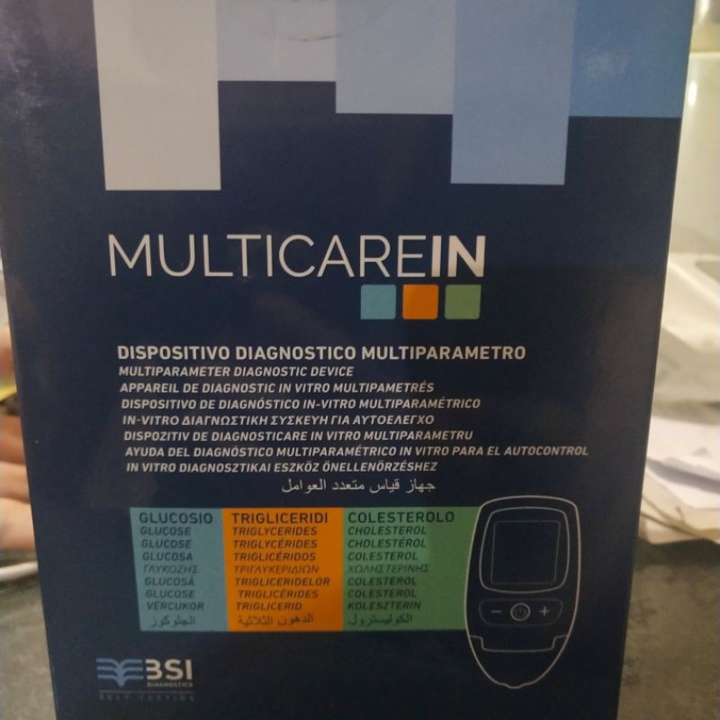 ALAT MULTICARE IN UNTUK CEK TRIGLISERIDA,CHOLESTROL,GLUCOSE(ALAT SAJA)
