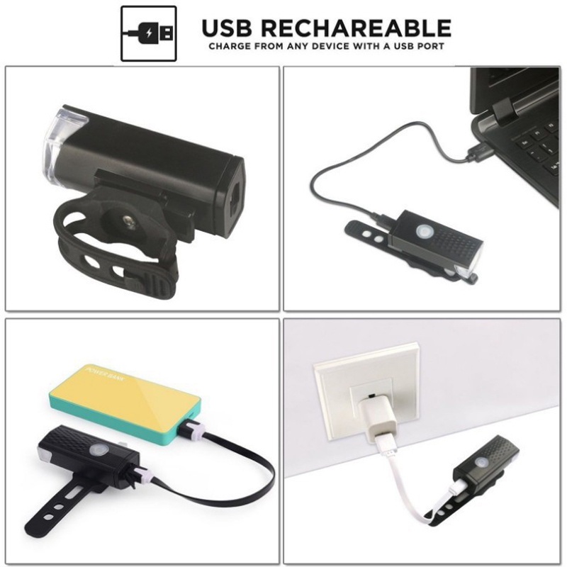 Lampu DEPAN sepeda USB recharegable/Lampu DEPAN Sepeda USB