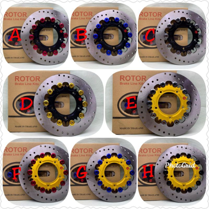 Disc Piringan Cakram Floating Merk Rotor Thailand ukuran 220 mm Vario 150 Esp Lubang 5