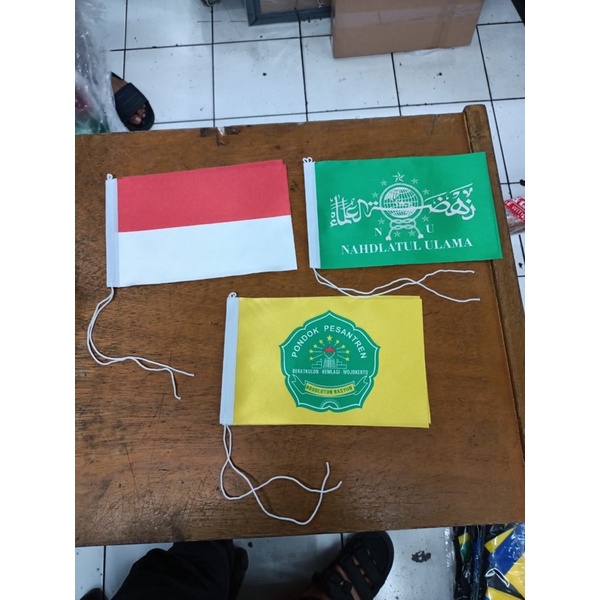 Bendera meja custom logo
