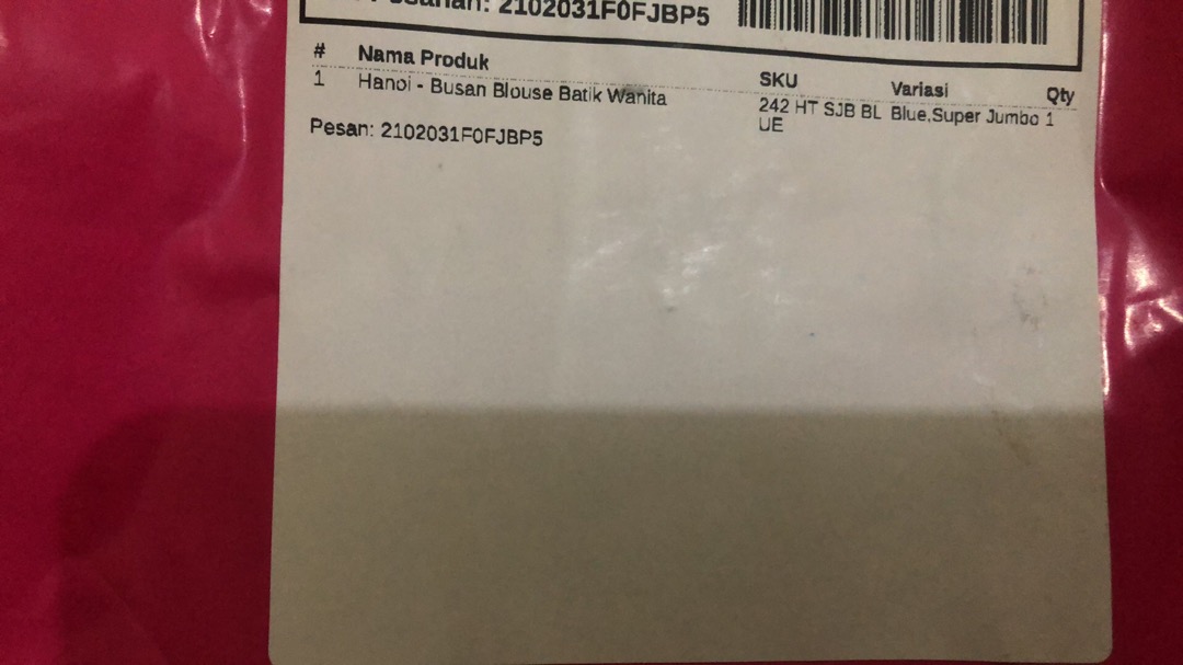 Hanoi - Busan Blouse Batik Wanita