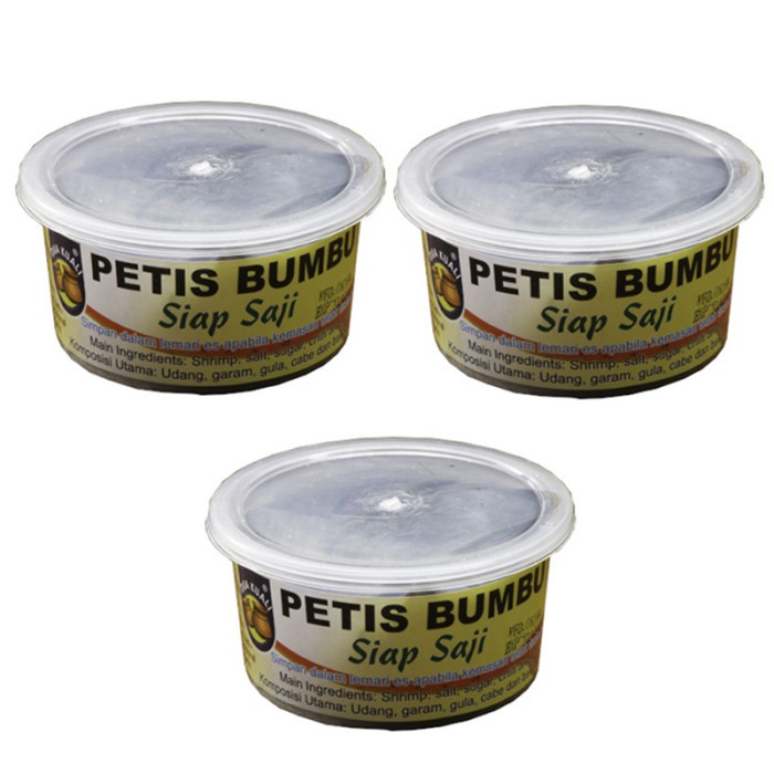 

Paket 3pcs - Dua Kuali Petis Bumbu 250g x 3pcs - lebih MURAH