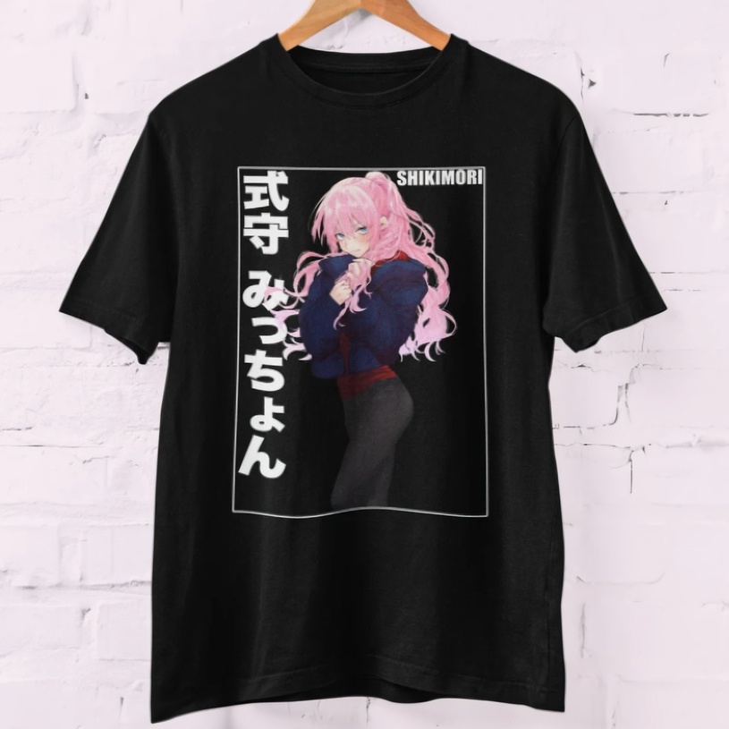 Tshirt Shikimori Kawaii Anime Manga Kawaii dake ja Nai Shikimori-san Premium Unisex