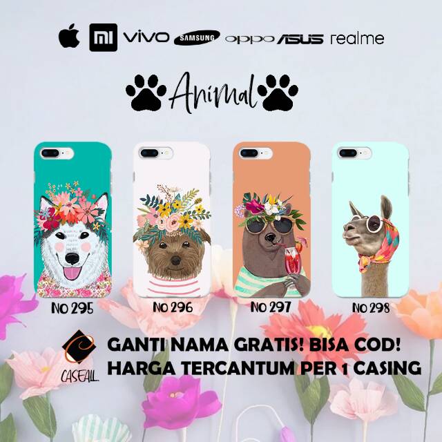 Case casing animal lucu bunga ( semua tipe hp ) realme 5