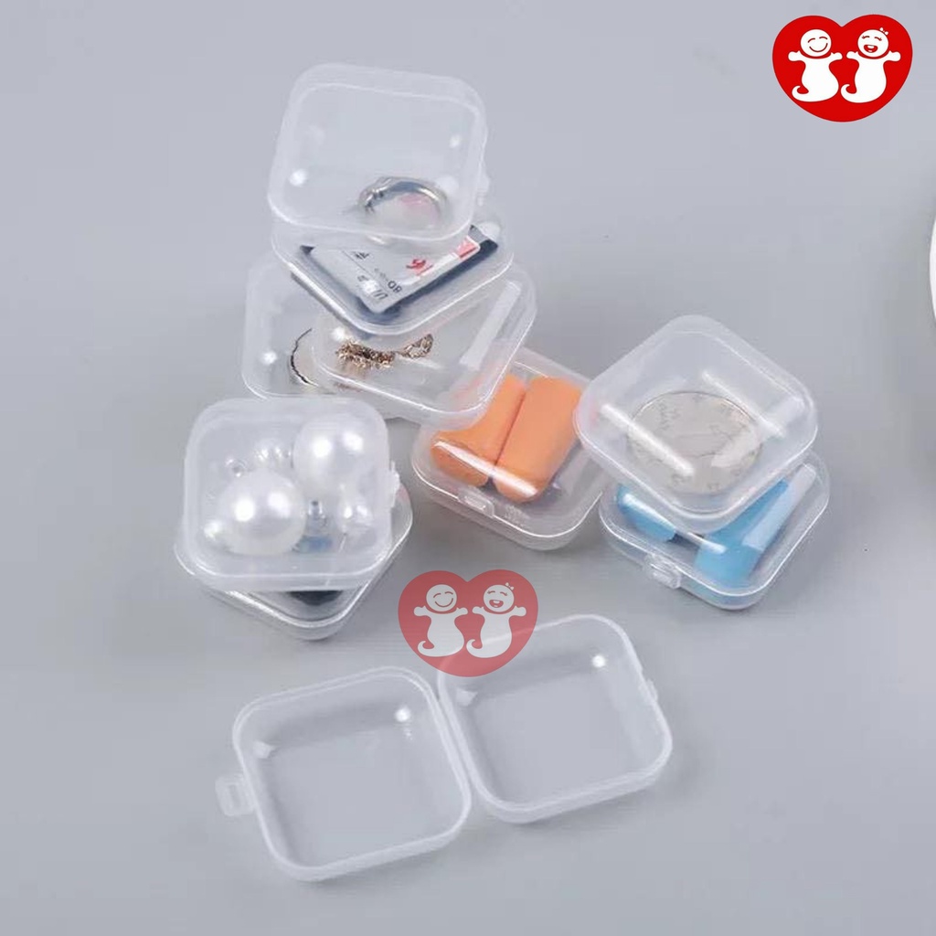 Box Mini Organizer/Kotak Kecil Simpan Obat Memory Card/Kotak Plastik Serbaguna