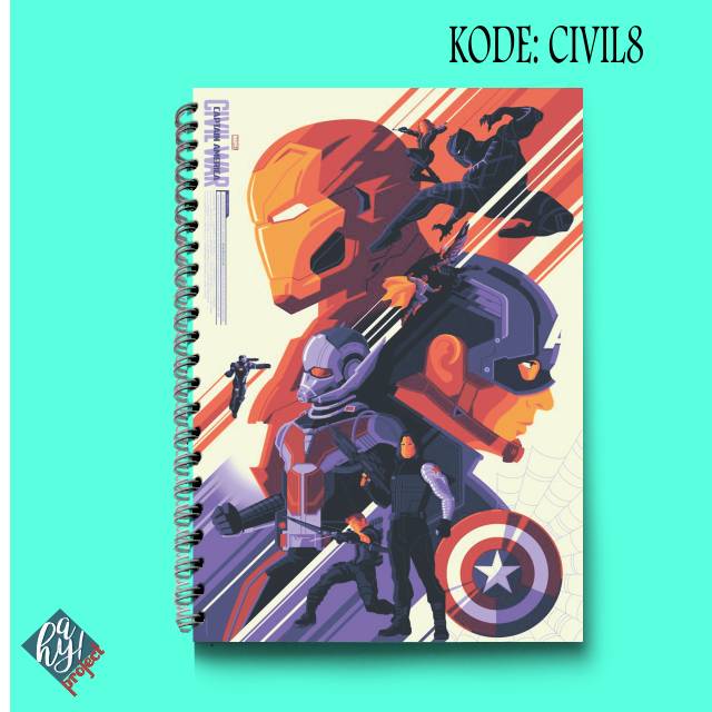 

Captain America Civil War | Buku Catatan Captain America Civil War | Notes Civil War |