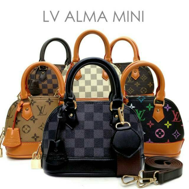 TAS LV ALMA MINI TERMURAH FASHION WANITA IMPOR BATAM BRANDED SELEMPANG - DAMIER