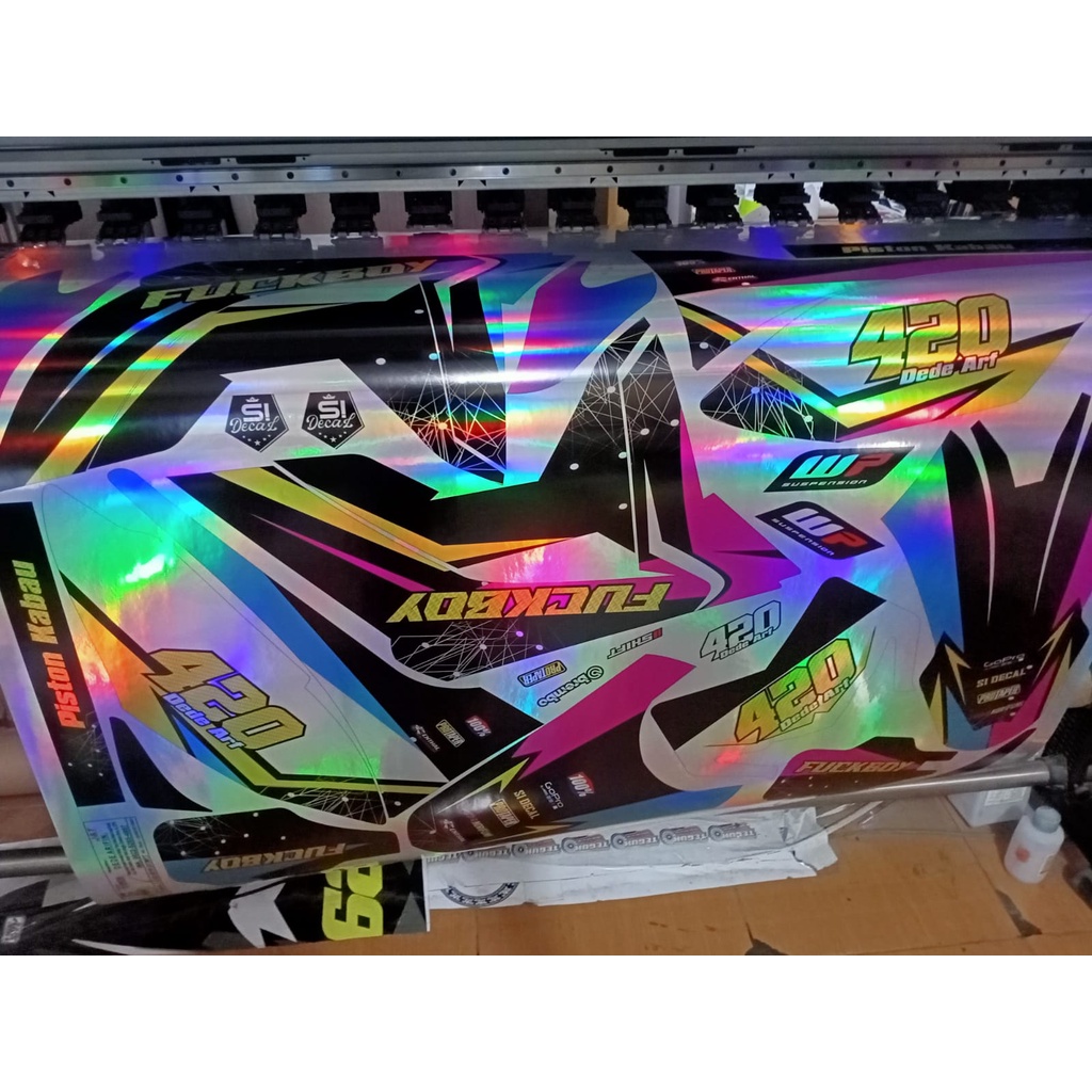 decal stikerr hologram motor crf 150L