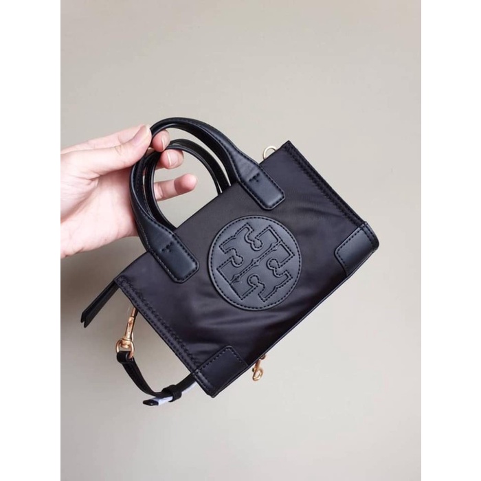 Tas Tory Burch 61057 Ella Micro Tote Full Black